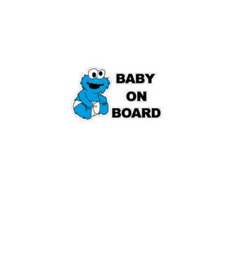 Baby Monster model alb pe tricou