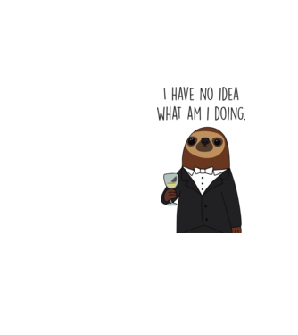 I have no idea sloth model galben neon pe tricou