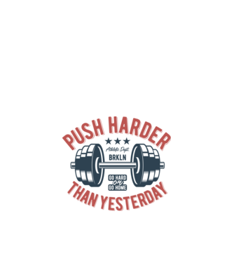 push harder model nisipiu pe tricou