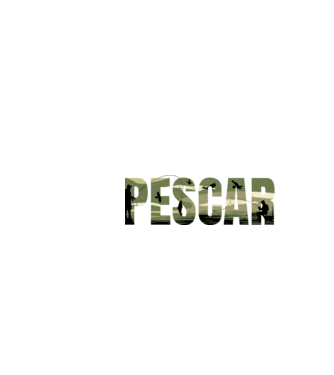 PESCAR model negru pe tricou