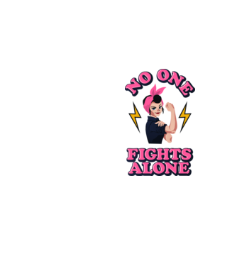 No one fights alone pinup model galben neon pe tricou