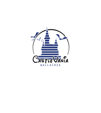 România CastleVania model alb pe tricou