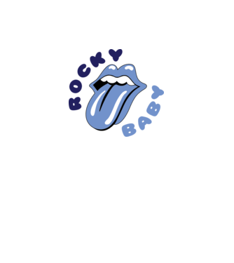 Rocky Baby model alb pe tricou