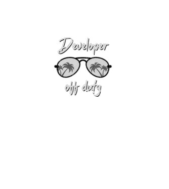 Developer off duty model turcoaz pe tricou