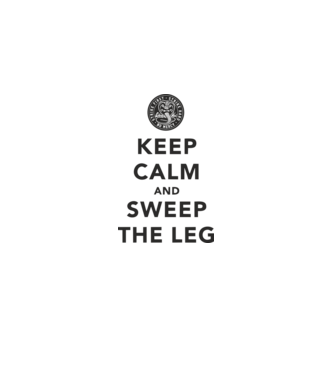Keep calm and weep the leg cobra kai model alb pe tricou