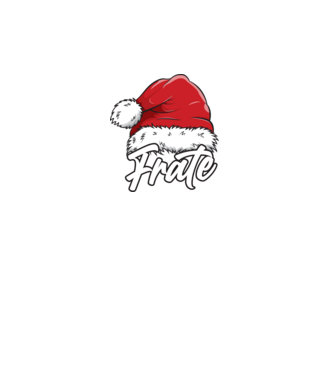 frate Santa Hat model turcoaz pe tricou