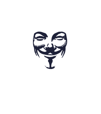 vendetta mask model alb pe tricou