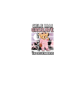 RETRO teddy fetişcană DECEMBRIE model albastru jeanși pe tricou