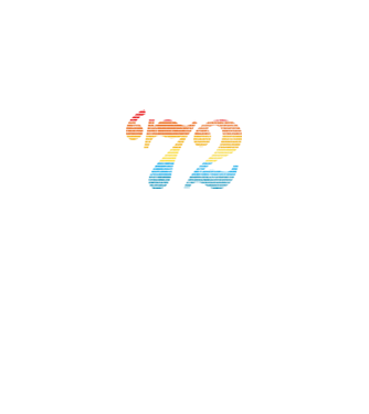 Retro Birthday 1972 model negru pe tricou