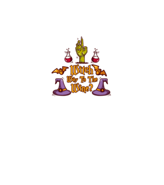 Witch way to the wine model gri pe tricou