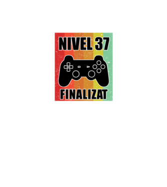 Nivel 37 finalizat model negru pe tricou