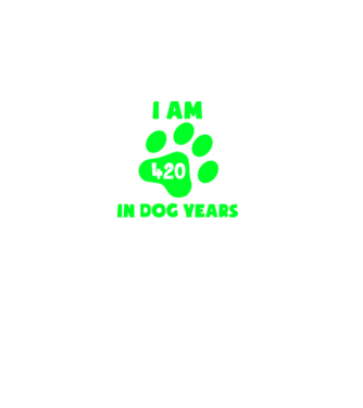 Dog Year - 420 model verde pe tricou