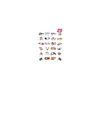 MOTOGP 25 CALENDAR Negru model negru pe tricou