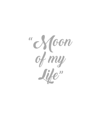 Moon of my life model negru pe tricou