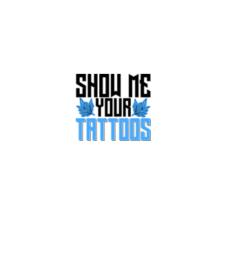 Show me your tattoos model alb pe tricou