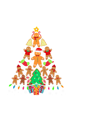 Cookie christmas tree model negru pe tricou