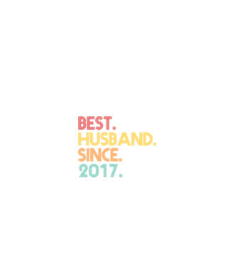 best husband since 2017 retro model albastru jeanși pe tricou