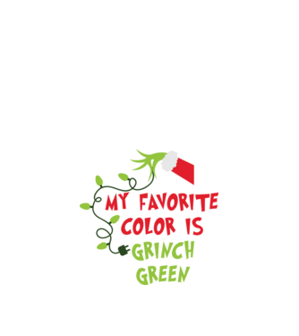 Grinch Green model negru pe tricou
