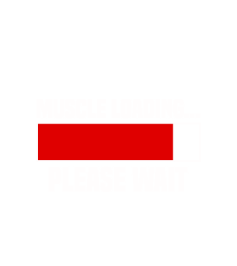 Muscle loading model alb pe tricou