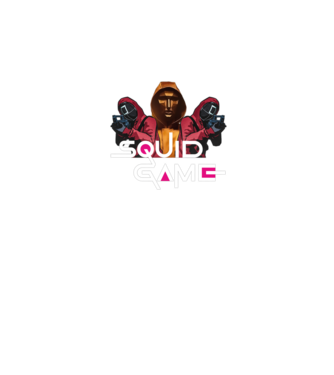 squid game poster model negru pe tricou