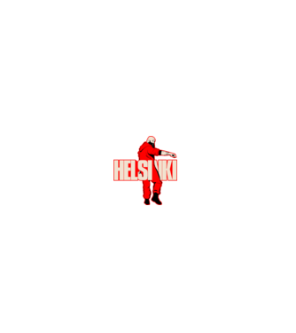 helsinki la casa de papel model negru pe tricou