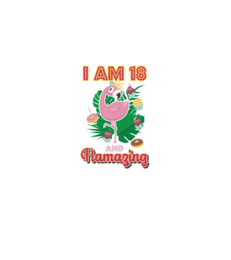 FLAMAZING Birthday 18 Years old model alb pe tricou