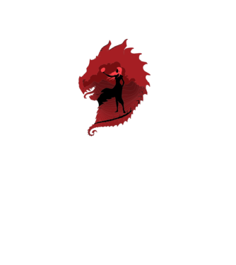 The Dragon model gri pe tricou