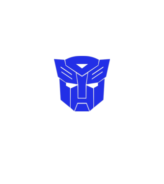 Autobot model alb pe tricou
