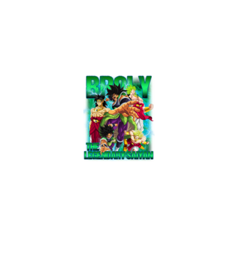 broly dragonball model negru pe tricou