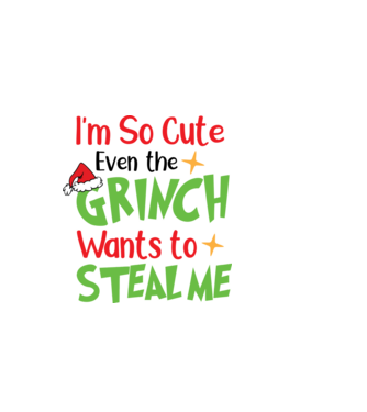 So cute Grinch model negru pe tricou