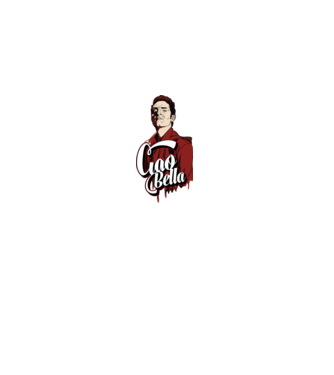 ciao bella berlin model alb pe tricou