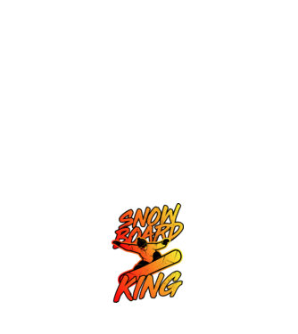 snowboard king model negru pe tricou