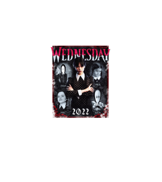 WEDNESDAY multi all time model negru pe tricou