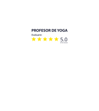 profesor de yoga evaluare model alb pe tricou