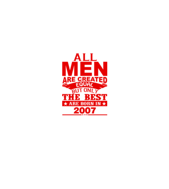 All men are created - 2007 model mentă pe tricou