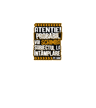 Atenție, probabil voi schimba subiectul la întâmplare pe șah model negru pe tricou
