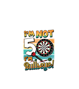 Darts Birthday 50 years old model negru pe tricou