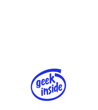 Geek inside model albastru deschis pe tricou