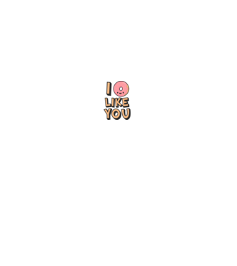 I donut like you model gri pe tricou