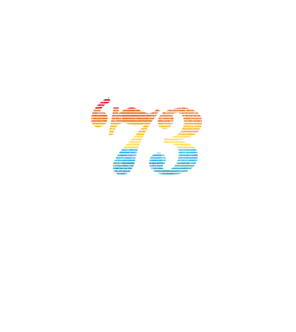 Retro Birthday 1973 model negru pe tricou