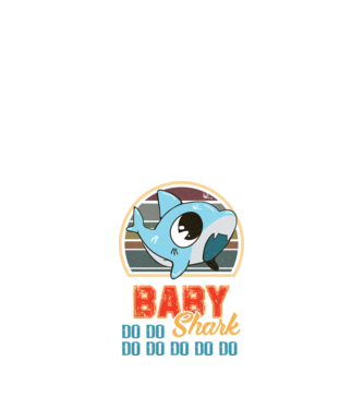 BabyBOY shark model negru pe tricou
