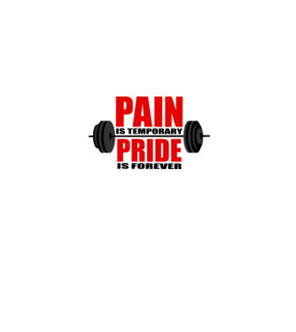 Pain is temporary model gri pe tricou