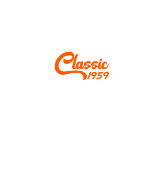 Classic 1959 model negru pe tricou