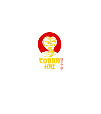 cobra kai japan logo model negru pe tricou
