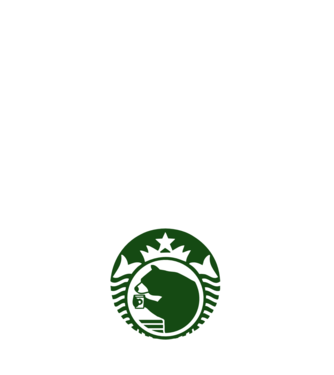 Bear Bucks model alb pe tricou