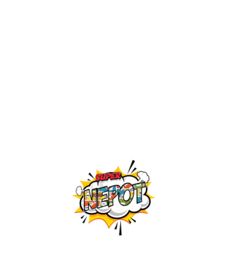 Super Nepot model negru pe tricou