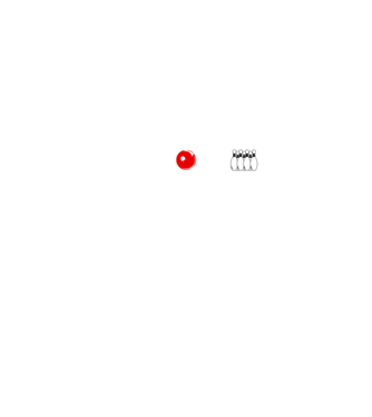 Bowling EKG model negru pe tricou
