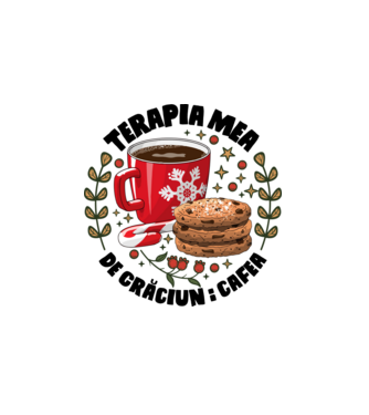 Cană de cafea de Crăciun  model alb pe tricou