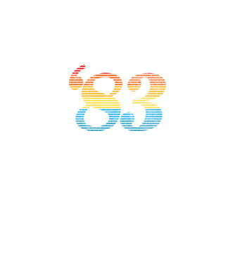 Retro Birthday 1983 model negru pe tricou