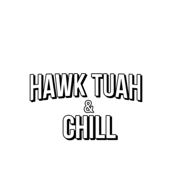 Hawk tuah and chill netflix model roșu pe tricou